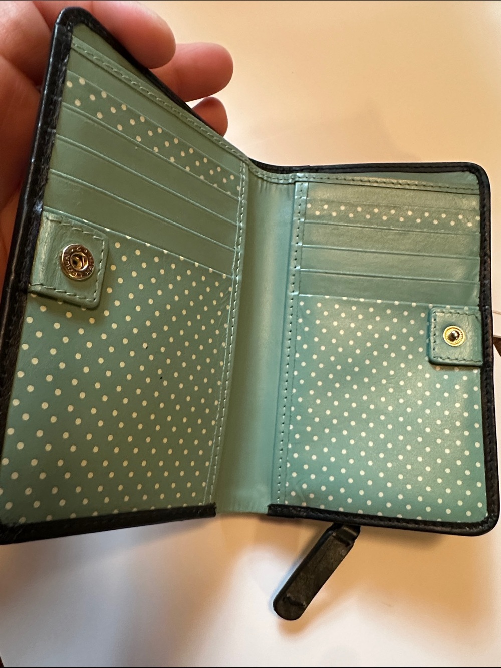 RADLEY LONDON Black Wallet with Mint Dog Motif - Picture 10 of 10